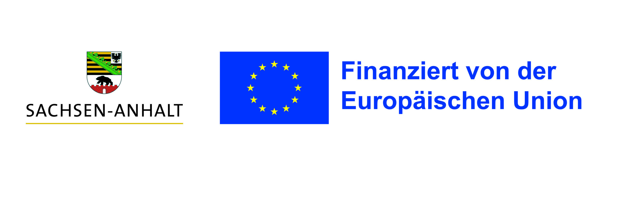 Signet Sachsen-Anhalt und EU: Finanziert von der Europäischen Union